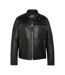 Blouson en cuir noir homme schott william - l-1