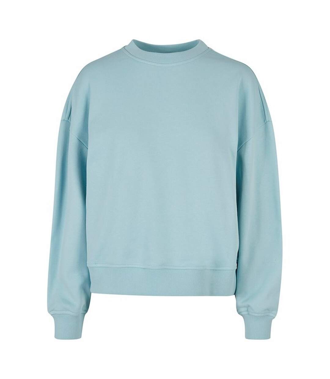 Womens/ladies oversized sweatshirt ocean blue Build Your Brand