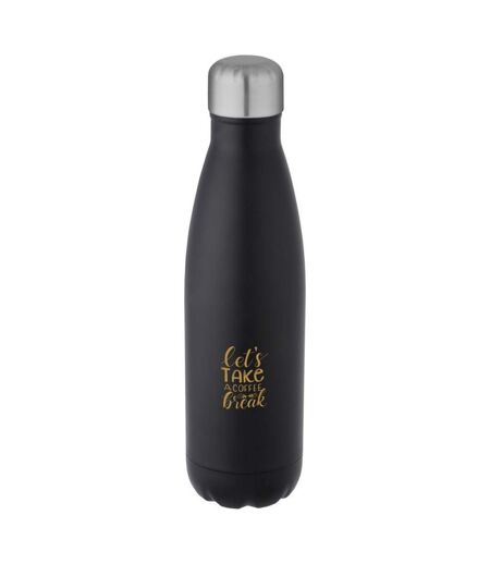 Cove Recycled Stainless Steel 16.9floz Insulated Water Bottle (Solid Black) (One Size) - UTPF4295