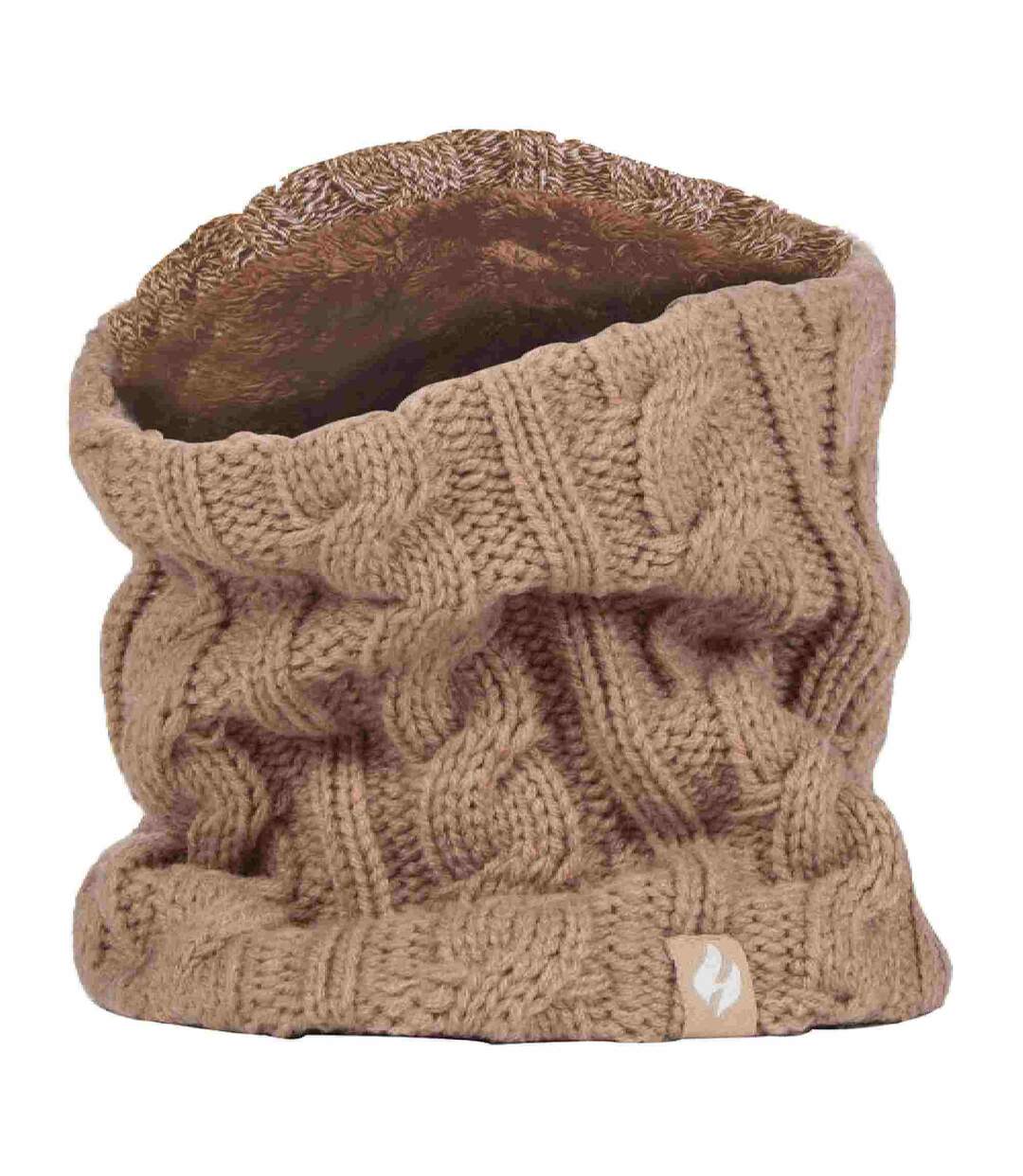 Cache-Cou Snood Femme Thermique Doublé Polaire-1