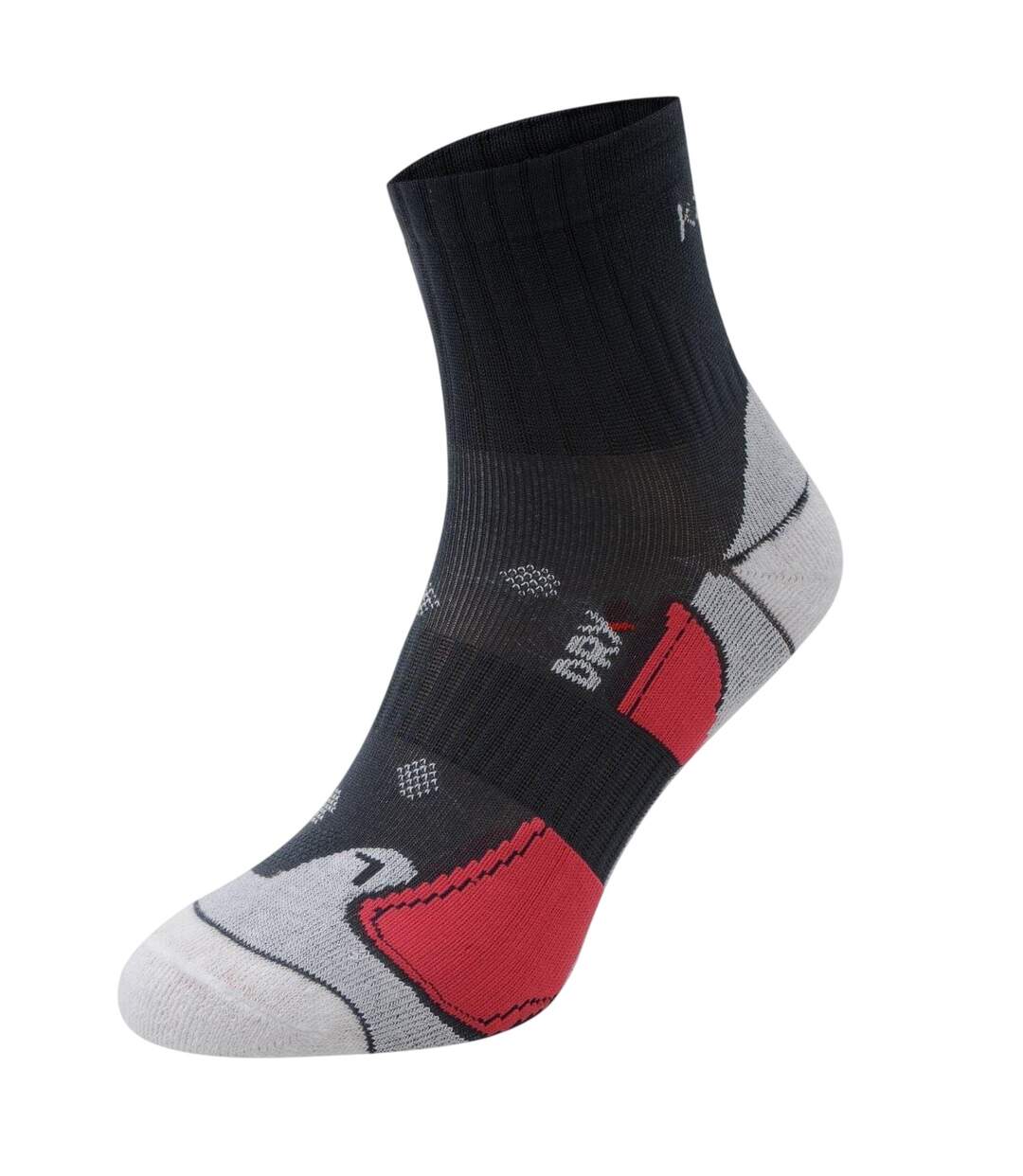 Pack Of 2  Womens/ladies Running Socks  Mid Grey Karrimor-3