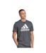 Mens Essentials Big Logo Single Jersey T-shirt Grey Adidas-2