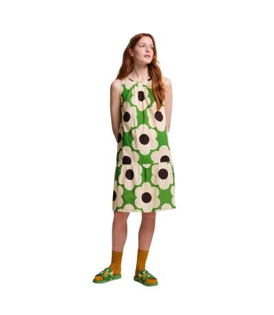 Womens/ladies Orla Kiely Sixties Daisy Sleeveless Summer Dress Green Regatta