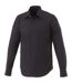 Elevate Mens Hamell Long Sleeve Shirt (Solid Black)