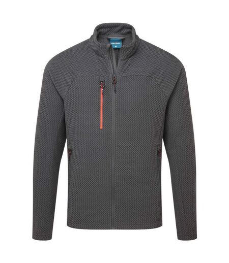 Mens Ev4 Textured Fleece Jacket Black Portwest