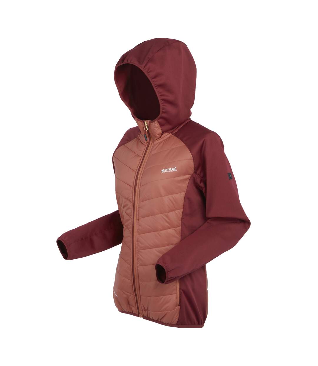 Veste hybride andreson femme corail clair / rouge foncé Regatta