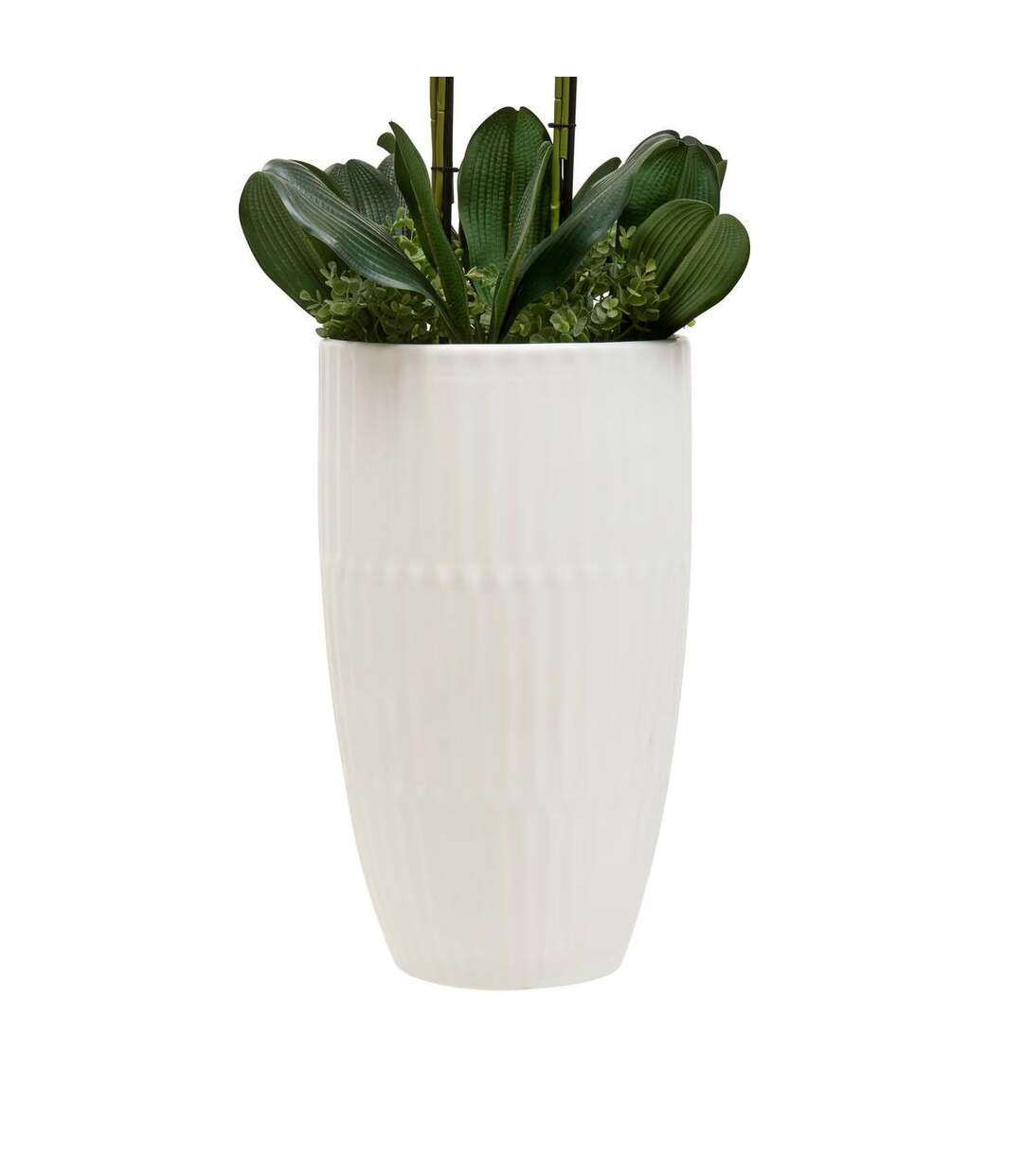 Orchidée Artificielle avec Vase Hotel 115cm Blanc-2
