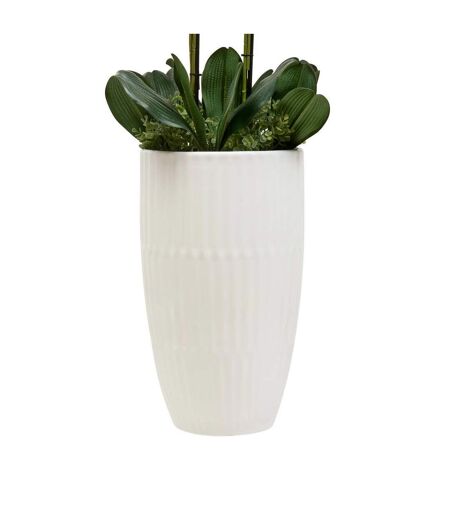 Orchidée Artificielle avec Vase Hotel 115cm Blanc