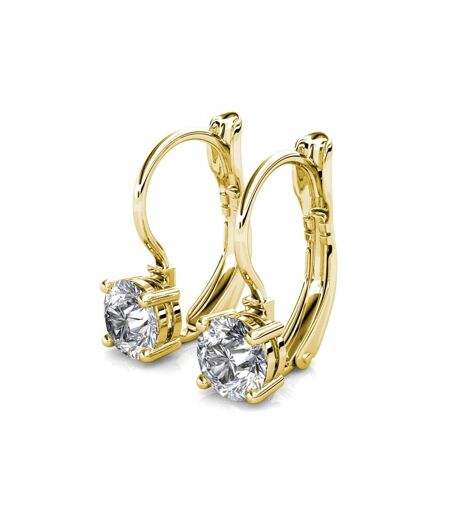 Boucles d'oreilles Round, Cristal d'Autriche