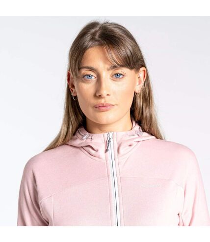 Sweat à capuche dynamic femme rose pâle chiné Craghoppers