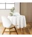 Nappe Ronde Antitache Imprimé Leya 180cm Naturel-4