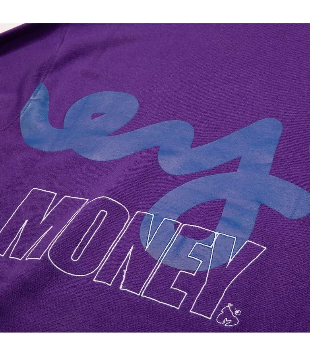 Sweat Motif/style Pochoir Homme Violet Money-4