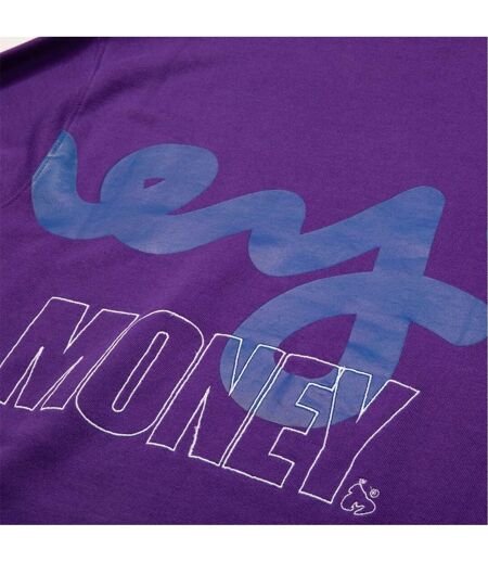 Sweat Motif/style Pochoir Homme Violet Money