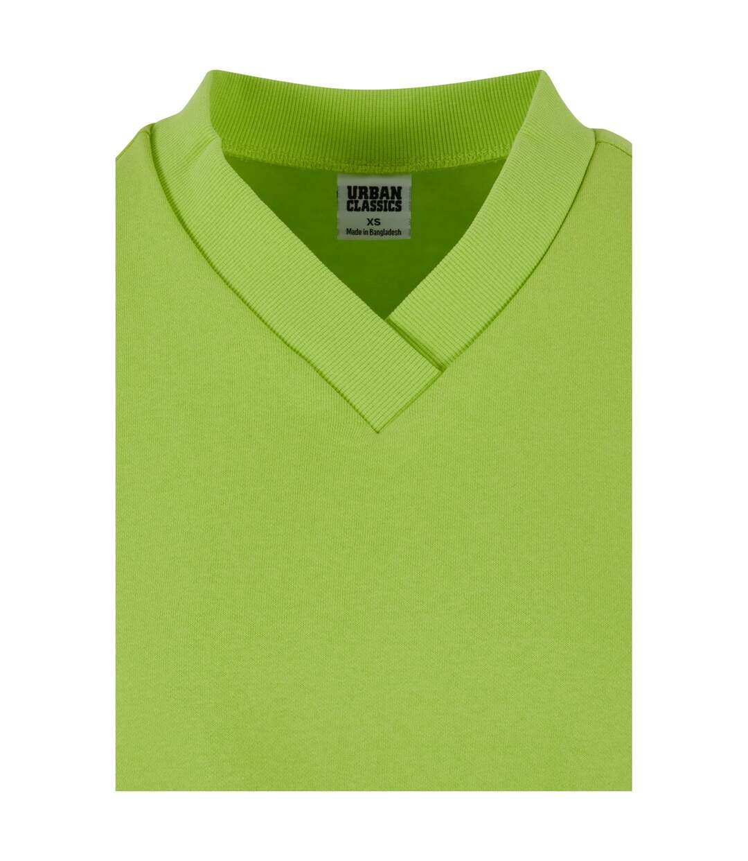 Sweat Motif/style Court Femme Jaune Fluo Urban Classics-4