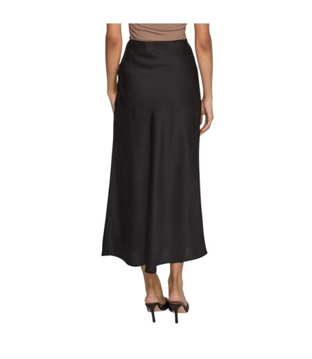 Womens/ladies Ellette Midi Skirt Black Vila
