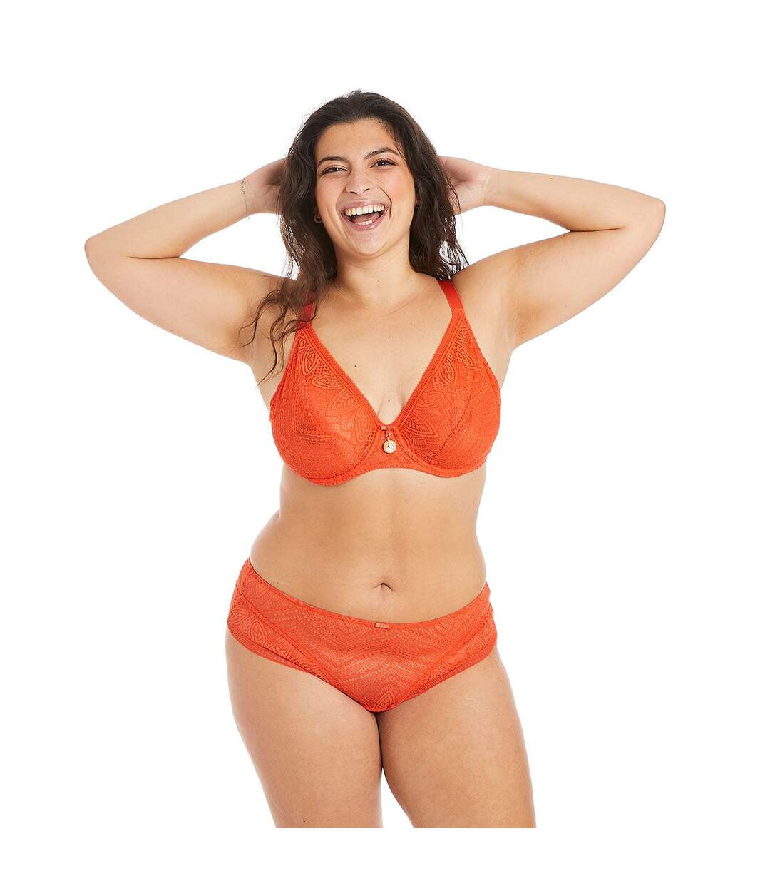 Soutien-gorge à armatures grand maintien orange Etoile