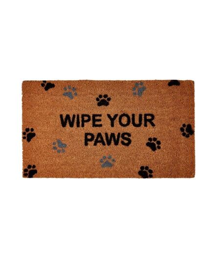 Wipe your paws door mat 70cm x 40cm brown/black Groundsman