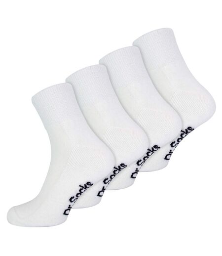 4 Pack Extra Wide Bamboo Diabetic Ankle Socks