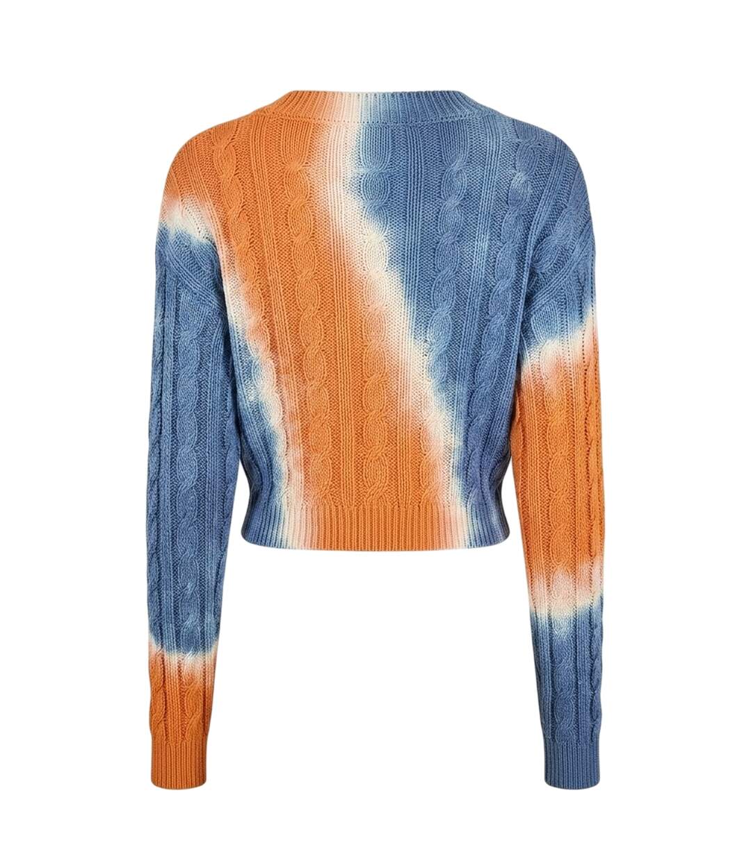 Sweat Court Motif/style Tie-dye Janel Femme Orange Bleu Diesel-2