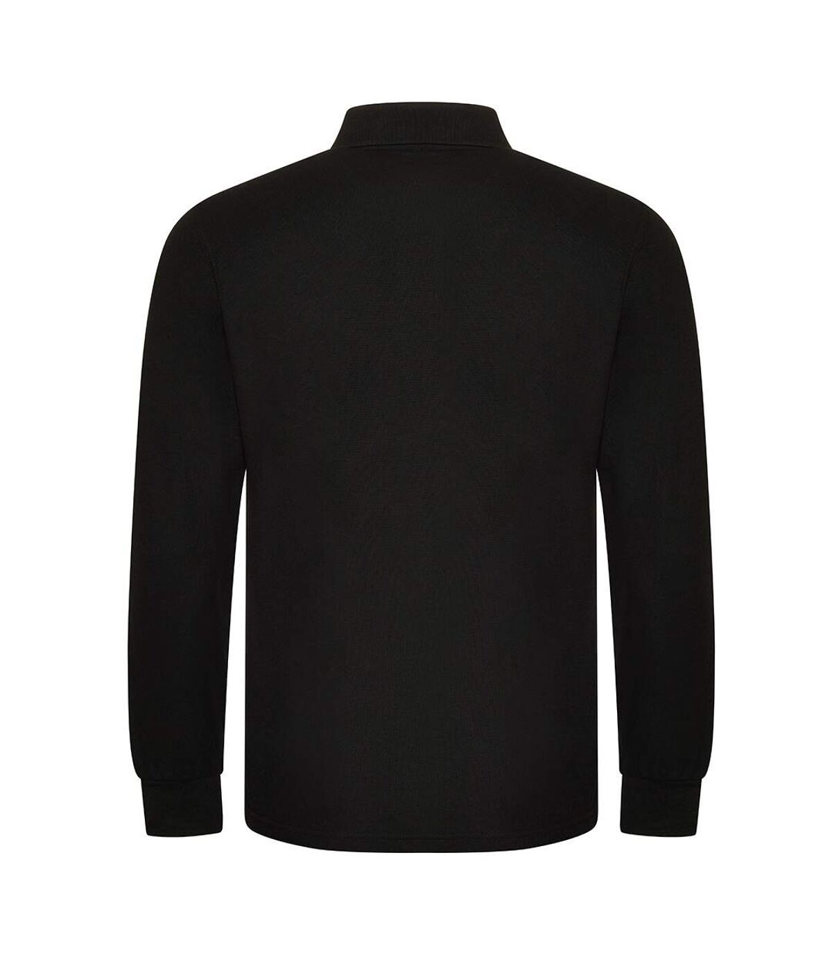 PRO RTX Mens Pro Piqué Long-Sleeved Polo Shirt (Black)