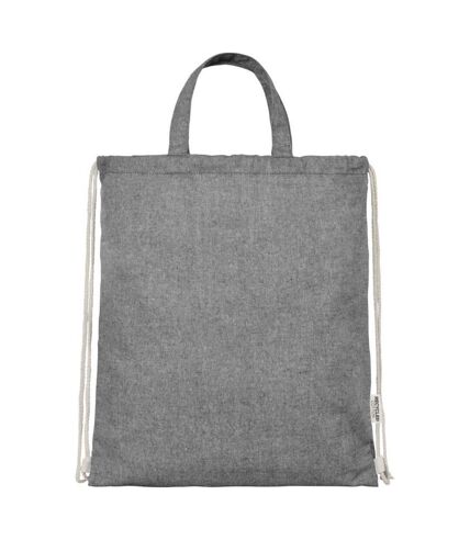Pheebs Polycotton Drawstring Bag (Black Heather) (One Size) - UTPF4294