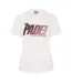 Womens/ladies Padel Printed Sport T-shirt White Head-1
