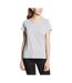 T-shirts Manches Courtes Femmes Gris Chiné Fruit Of The Loom-1