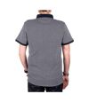 Polo Gris/Marine Homme Teddy Smith Lionel