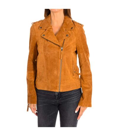 Veste cuir courte manches longues 9461 femme