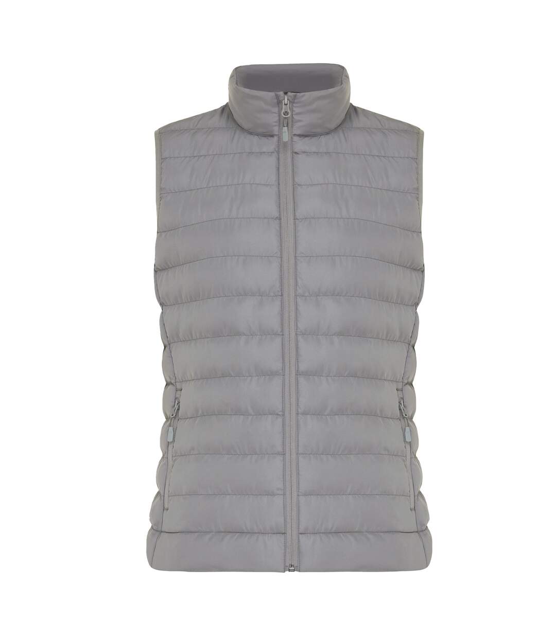 Womens/ladies meru recycled polyester body warmer silver grey Iqoniq-1