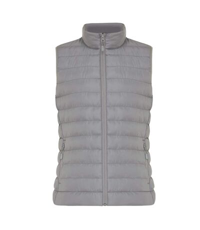 Womens/ladies meru recycled polyester body warmer silver grey Iqoniq