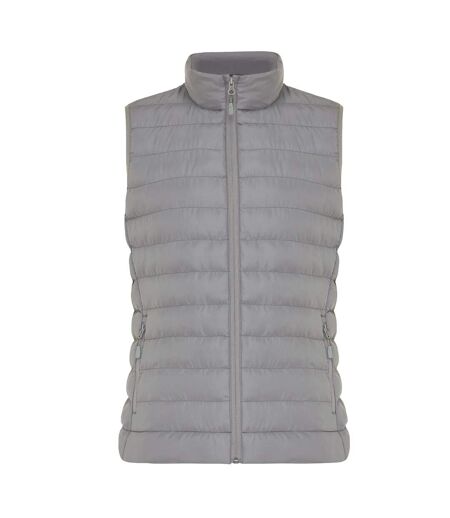 Womens/ladies meru recycled polyester body warmer silver grey Iqoniq