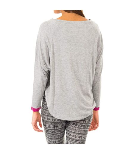 Women's long-sleeved round neck T-shirt 1487903370