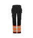 Pantalon De Travail Motif/style Haute-visibilité Homme Orange Noir Regatta-2