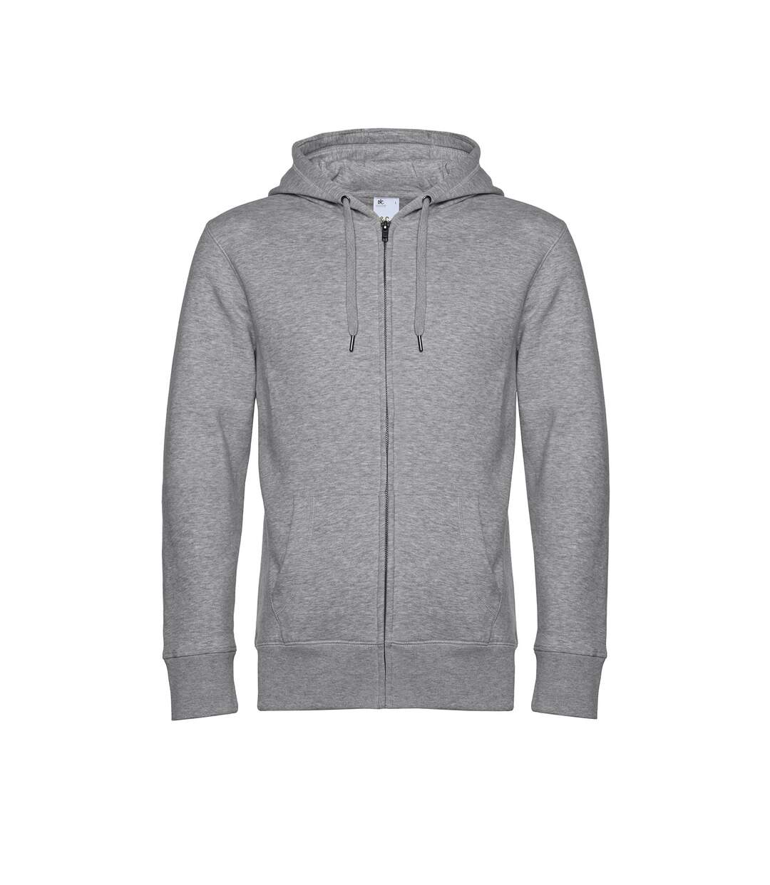 Veste à capuche king homme gris chiné B&C-1