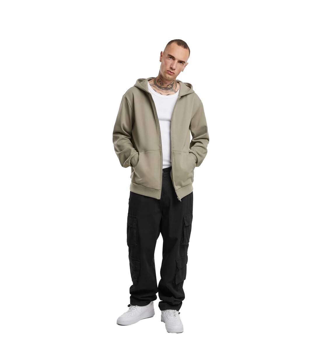 Sweat À Capuche Cozy Homme Vert Pâle Urban Classics-1