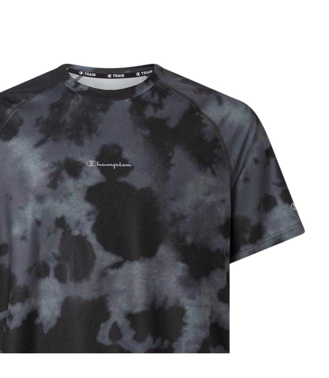 Mens Tie Dye Performance T-shirt Black Champion-2