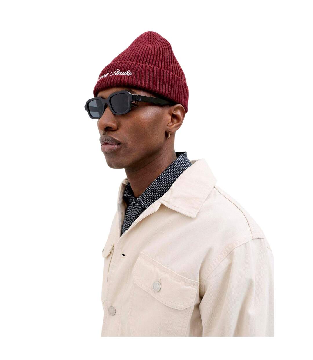 Lunettes De Soleil Motif/style Rectangulaire Ryder Homme Taille Unique Bleu Foncé Jack And Jones-1