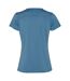 T-shirt slam femme bleu gris Roly