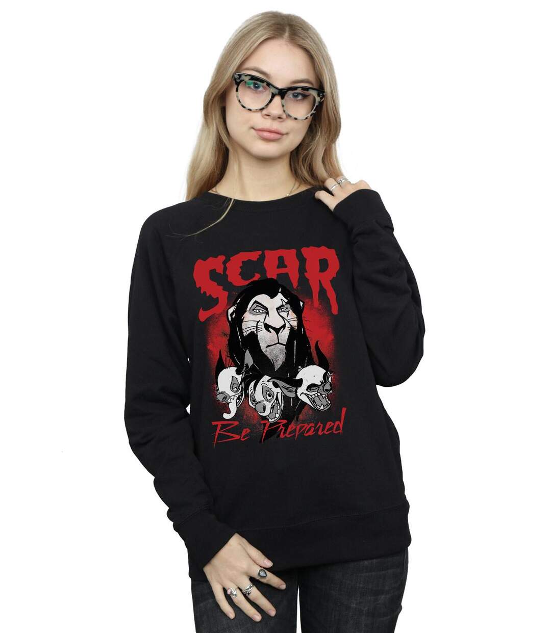 Disney Sweat Womens/Ladies The Lion King Scar Be Prepared Sweatshirt (Noir) - UTBI22135-2