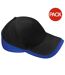 Beechfield Unisex Teamwear Competition Cap Baseball / Headwear (Pack of 2) (Black/Bright Royal) - UTRW6722-1