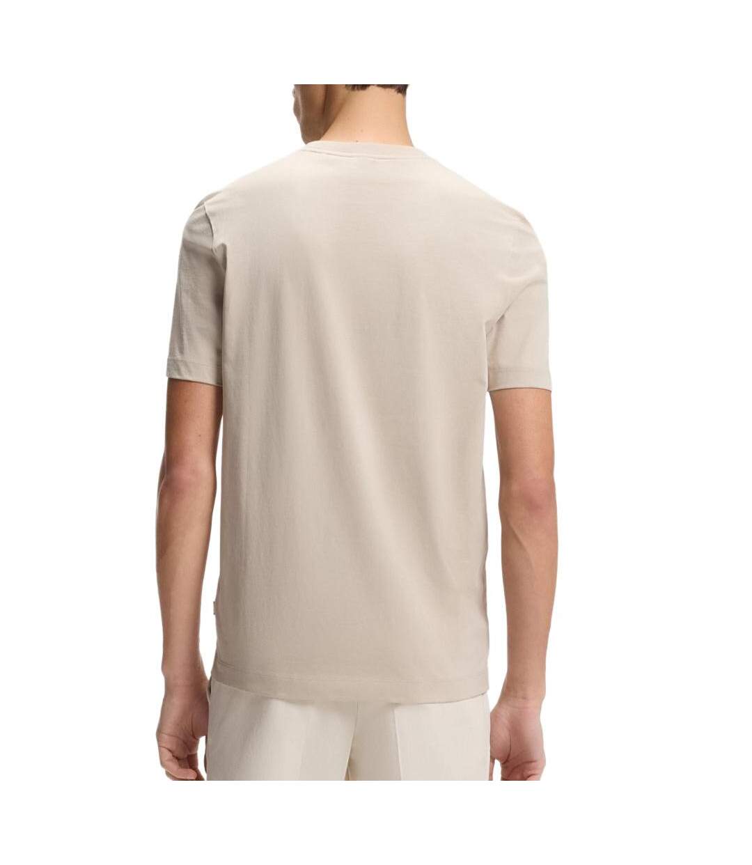 T-Shirt beige homme hugo boss thompson-2