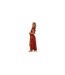 Robe Portefeuille Motif/style Imprimé Tigre Femme Orange AX Paris-1