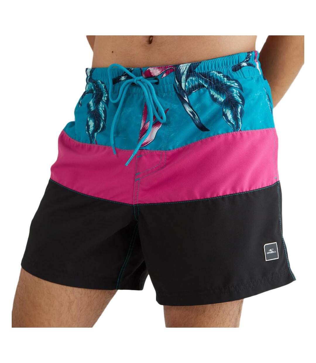 Maillot de bain Turquoise/Rose/Noir Homme O'Neill Frame - L