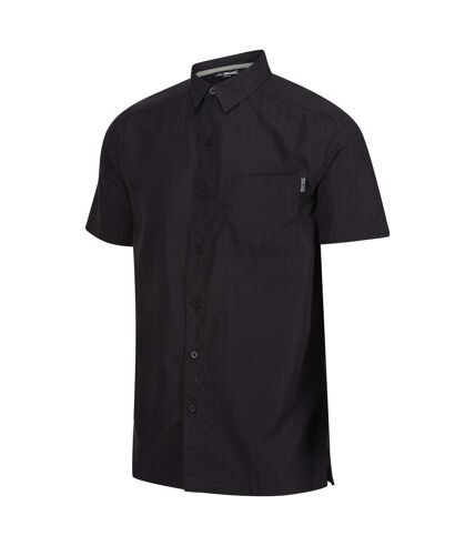 Regatta Mens Mindano VIII Patterned Shirt (Ash/Black) - UTRG9915