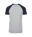 T-shirt Homme Gris Bleu Marine Urban Classics-2