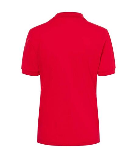 Polo Classic Femme Rouge James And Nicholson