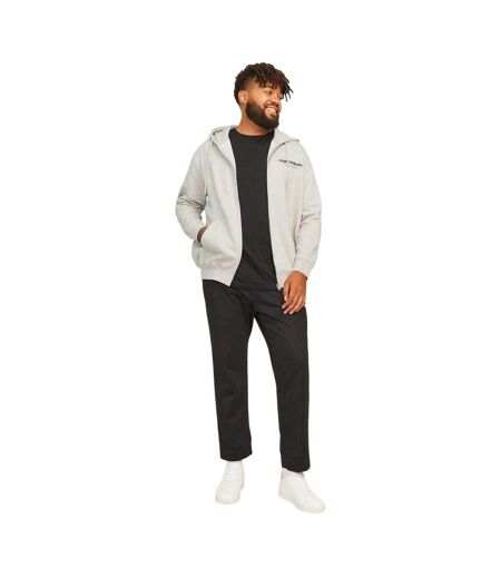 Mens Vester Full Zip Hoodie Moonbeam Jack And Jones