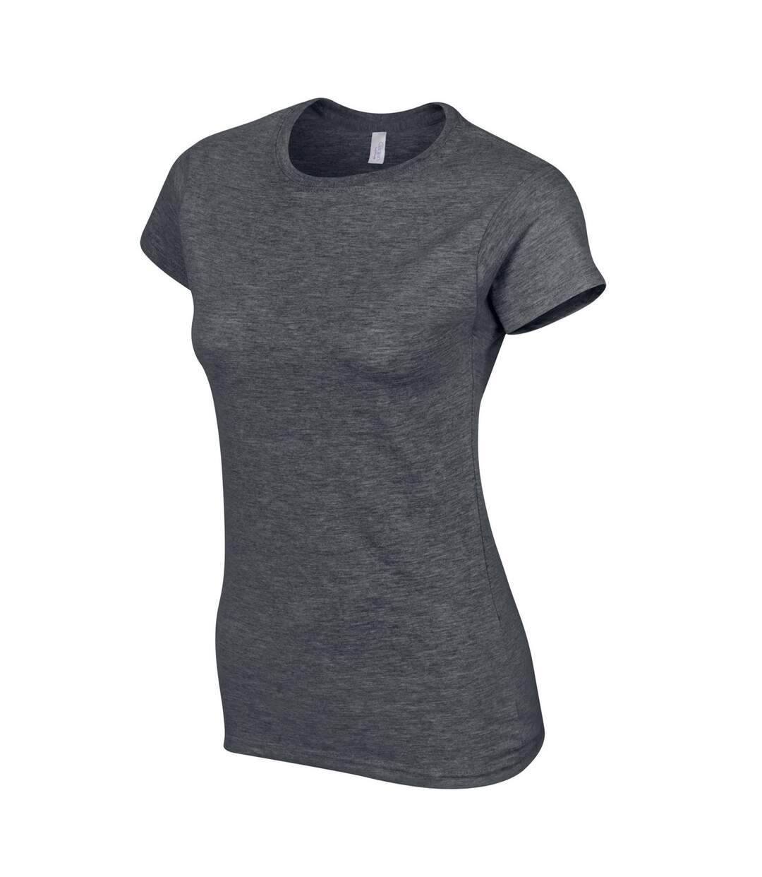 T-shirt softstyle femme gris foncé chiné Gildan