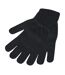 FLOSO Ladies/Womens Thermal Knitted Gloves (3M 40g) (Black)